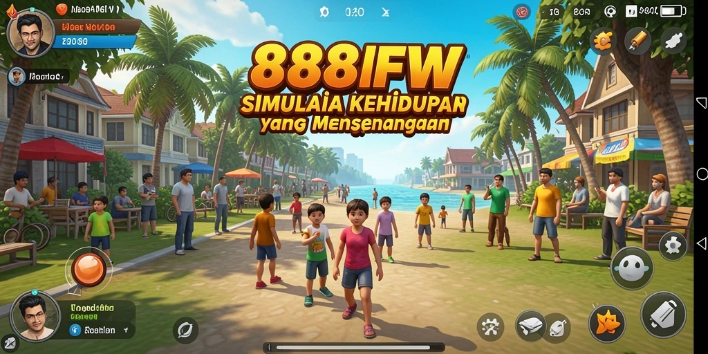 Tampilan gameplay 888FW yang penuh warna dan interaktif.