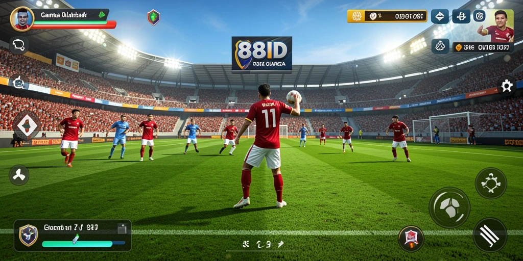 Tampilan gameplay memukau dari 88ID yang memperlihatkan keasyikan berolahraga.