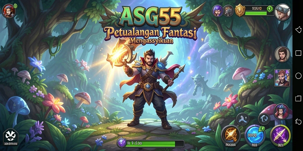 Tangkapan layar dari petualangan epik dalam ASG55 yang penuh aksi.
