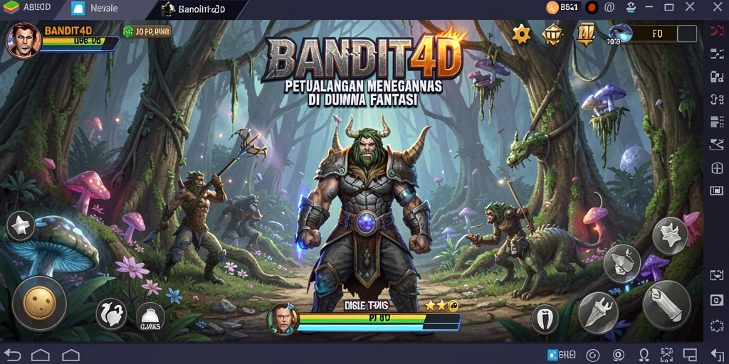 Tampilan gameplay menakjubkan dari BANDIT4D di dunia petualangan.