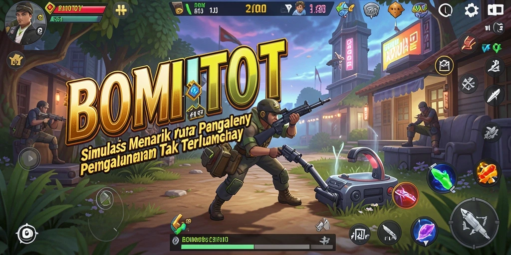 Screenshot gameplay BOMTOTO memperlihatkan simulasi yang menarik dan interaktif.