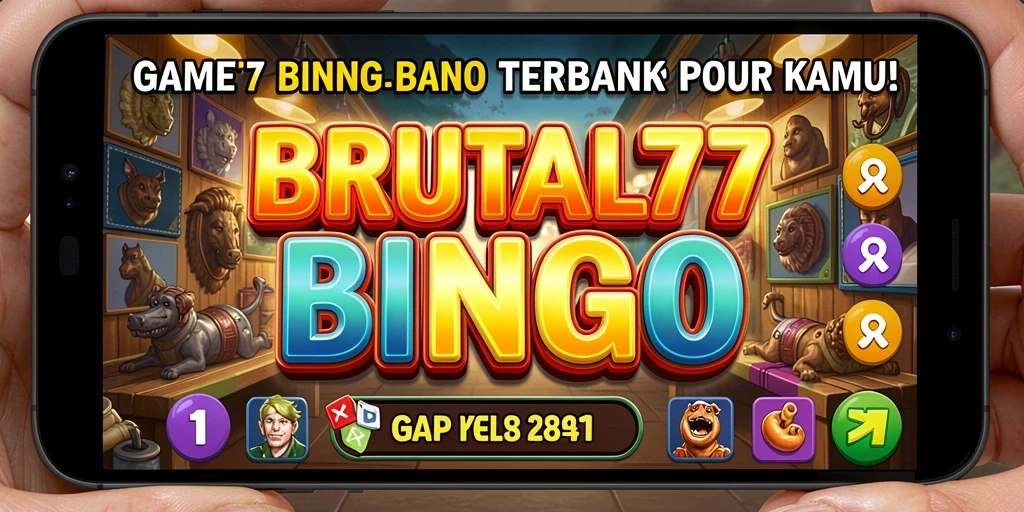 Tampilan gameplay mengasyikkan dari BRUTAL77 saat bermain Bingo.