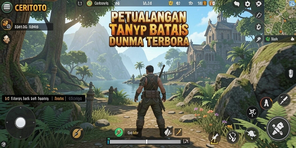 Gameplay CERITOTO yang penuh petualangan di dunia terbuka.