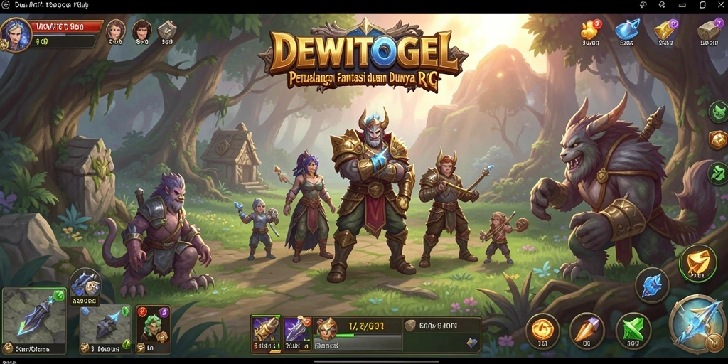 Gambaran gameplay menarik dari DEWITOGEL dalam mode RPG.