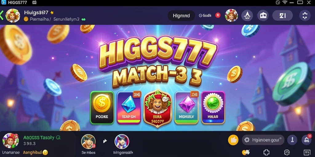 Tampilan gameplay HIGGS777 yang penuh warna dan menarik.