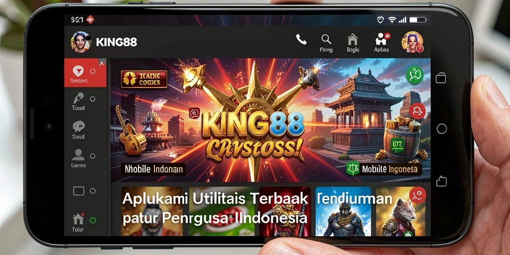 Tampilan utama KING88 menunjukkan berbagai alat utilitas yang berguna.