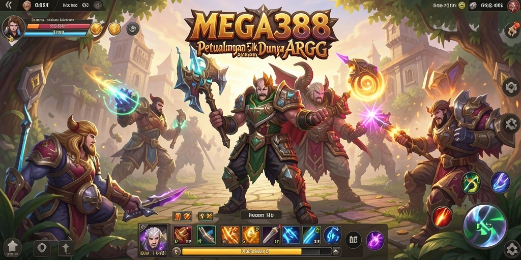 Screenshot MEGA388 menampilkan aksi seru dalam petualangan ARPG.