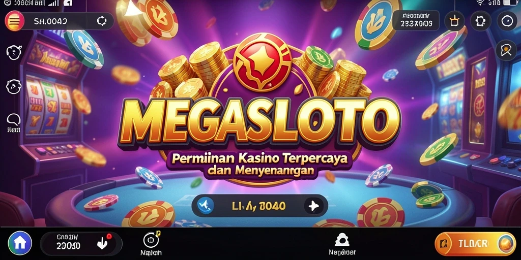 Tampilan gameplay menarik di MEGASLOTO yang menyenangkan.