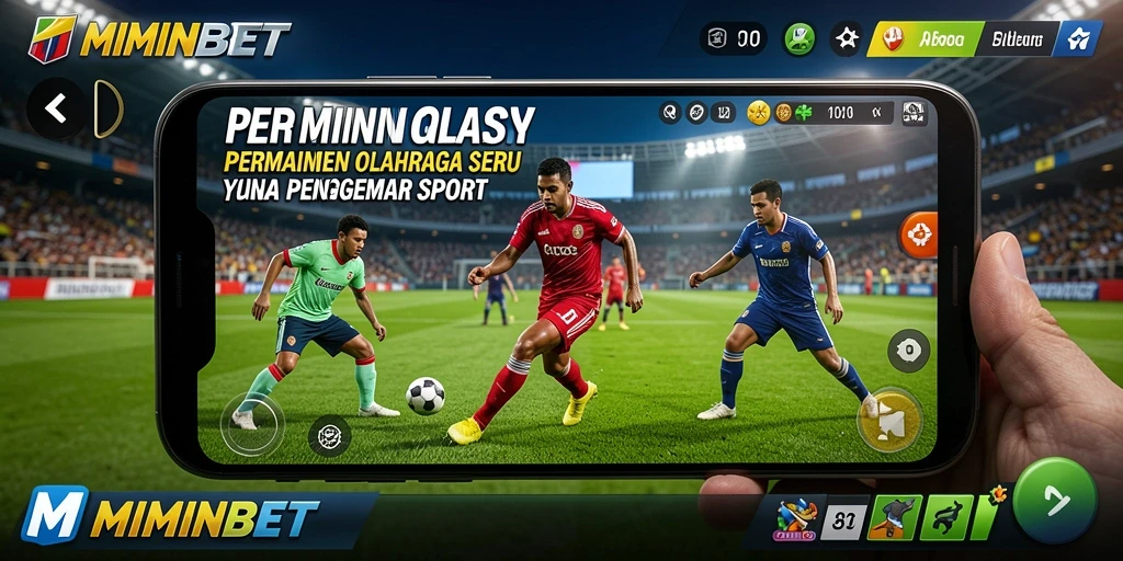Tampilan gameplay seru dari MIMINBET yang menampilkan aksi olahraga.