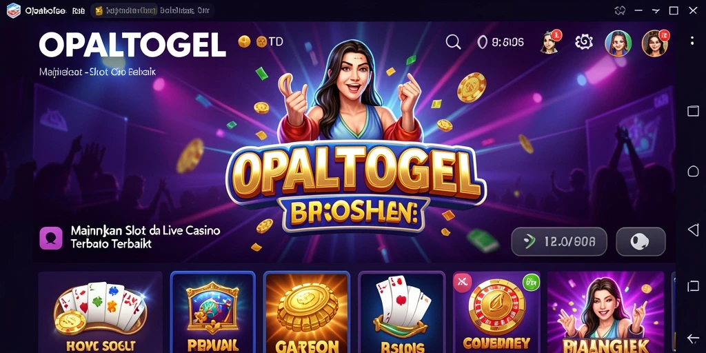 Screenshot gameplay Live Casino OPALTOGEL yang menampilkan suasana kasino yang nyata.