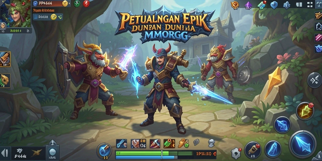 Pengalaman gameplay epik di PP444 dalam dunia MMORPG.