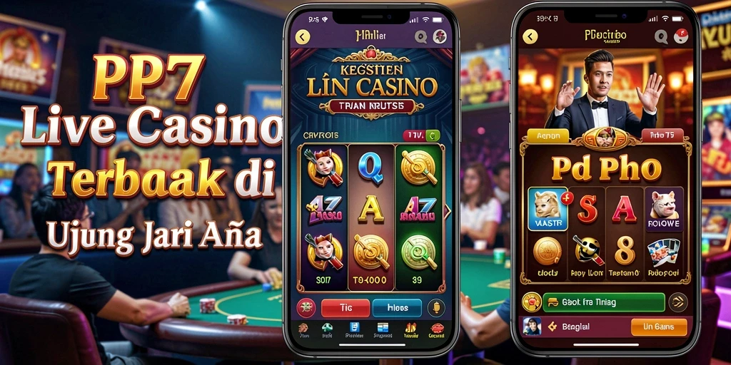 Tampilan gameplay menarik dalam aplikasi Live Casino PP7.