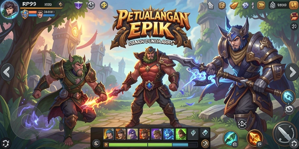 Tangkapan layar yang memperlihatkan aksi pertarungan dalam RP99.