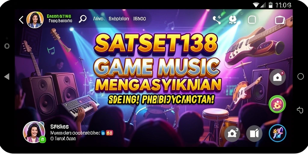 Tampilan gameplay SATSET138 menampilkan interaksi menyenangkan dengan musik.
