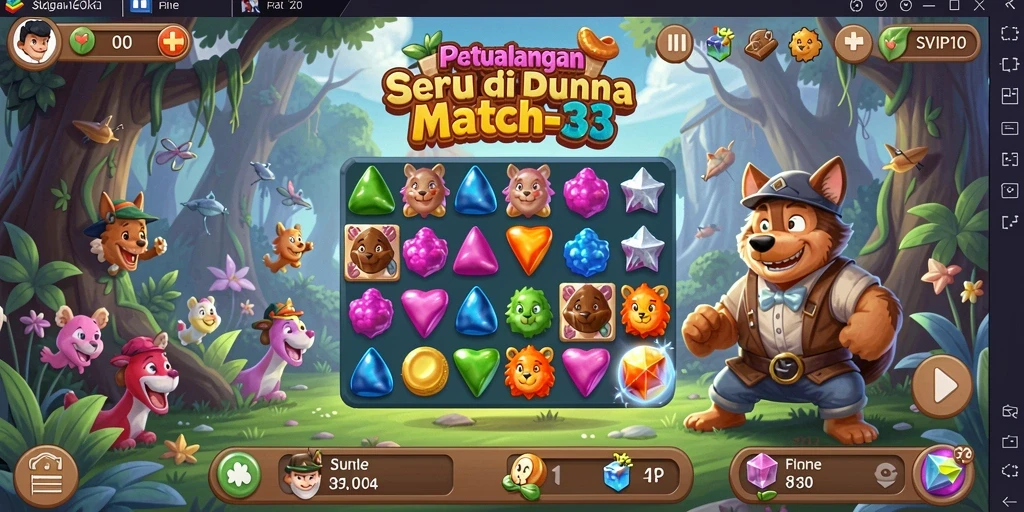 Tangkapan layar menampilkan gameplay seru dari SVIP10 yang penuh warna.