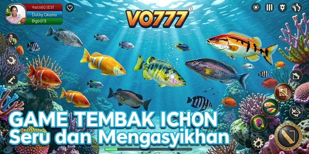 Screenshot menampilkan aksi seru gameplay Tembak Ikan VO777.